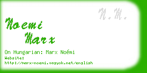 noemi marx business card